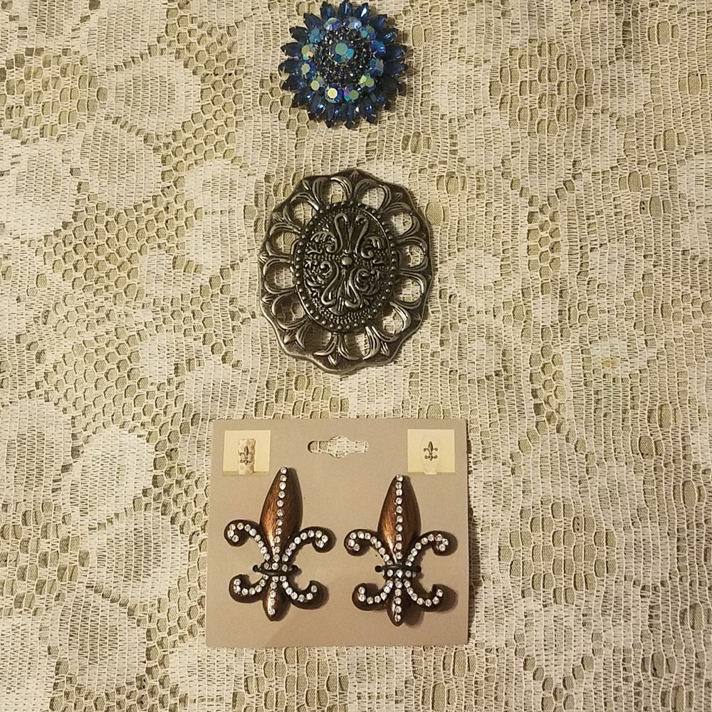 Decorative Brooch, Belt Buckle, and Bonus